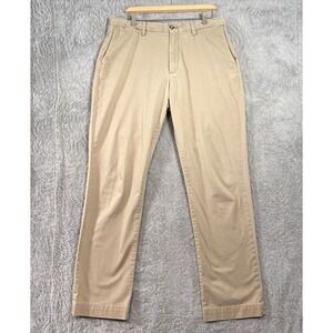 Polo Ralph Lauren Men‎ Classic Fit Pants Cotton Golf Stretch 34x32.5 Beige READ